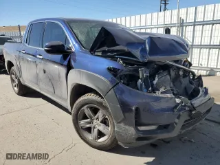 2021 Honda Ridgeline RTL-E with VIN 5FPYK3F74MB005655, listed as a Copart auction lot 47057035 with 0 mi miles and Salvage Title. Bid and sale history available at carsss.com. Image 4.