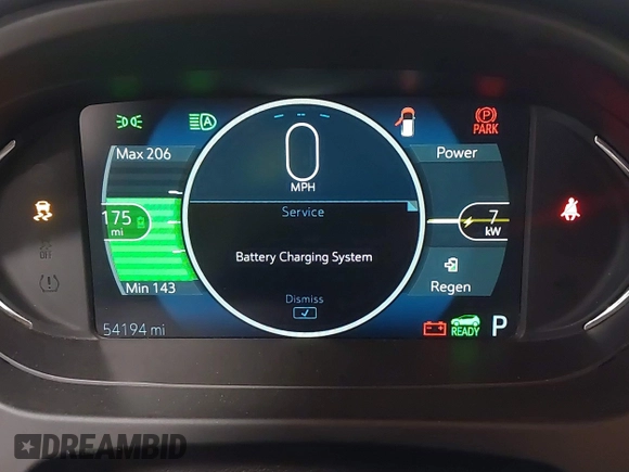 2019 Chevrolet Bolt EV Premier with VIN 1G1FZ6S09K4136793, listed as a IAAI auction lot 42135605 with 54,194 mi miles. Bid and sale history available at carsss.com. Image 7.