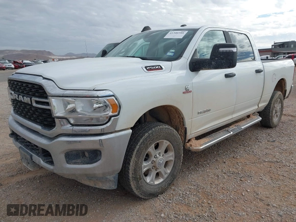2023 Ram 2500 Big Horn with VIN 3C6UR5DL7PG587769, listed as a IAAI auction lot 41300388 with 33,384 mi miles. Bid and sale history available at carsss.com. Image 17.