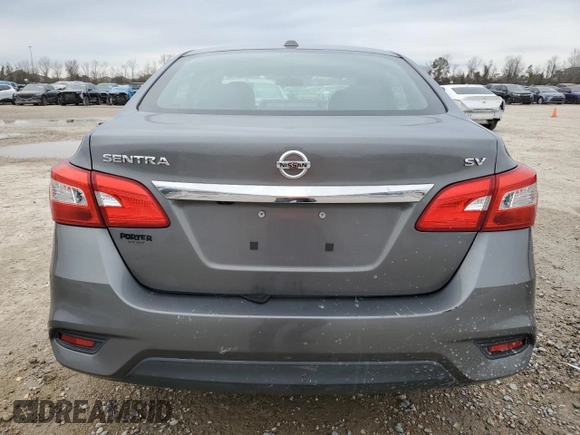 2017 Nissan Sentra SV with VIN 3N1AB7APXHL648420, listed as a Copart auction lot 46374755 with 150,746 mi miles and Salvage Title. Bid and sale history available at carsss.com. Image 6.