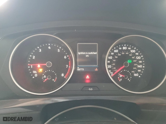 2018 Volkswagen Tiguan S with VIN 3VV1B7AX7JM017221, listed as a Copart auction lot 44728205 with 68,773 mi miles and Salvage Title. Bid and sale history available at carsss.com. Image 9.