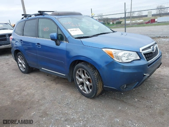 2015 Subaru Forester 2.5i Touring with VIN JF2SJAWC9FH415634, listed as a IAAI auction lot 41954673 with 140,507 mi miles. Bid and sale history available at carsss.com. Image 1.