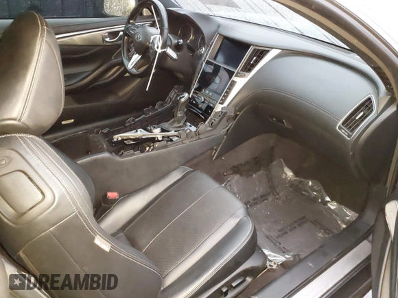 2021 Infiniti Q60 Luxe with VIN JN1EV7KK4MM410526, listed as a IAAI auction lot 41424325 with 59,349 mi miles and . Bid and sale history available at DreamBid. Image 5.