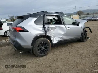 2024 Toyota RAV4 Hybrid XSE with VIN JTME6RFV1RD558568, listed as a Copart auction lot 47813575 with 12,382 mi miles and Salvage Title. Bid and sale history available at DreamBid. Image 3.