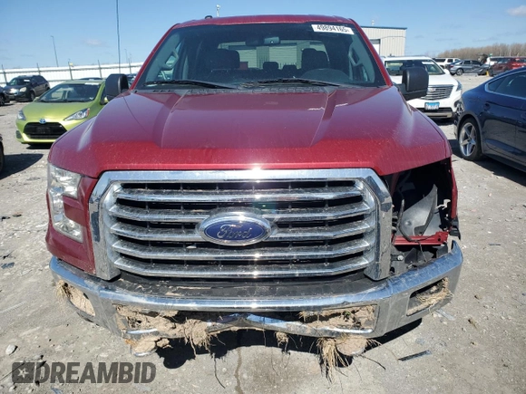 2015 Ford F-150 XLT with VIN 1FTEW1EF6FKD53993, listed as a Copart auction lot 49894165 with 66,948 mi miles and Salvage Title. Bid and sale history available at carsss.com. Image 5.