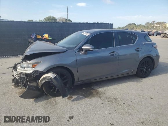 2015 Lexus CT 200h z VIN JTHKD5BH7F2213763, wystawiony jako Copart lot #55508155 z przebiegiem 112 395 mil mil oraz Szkoda całkowita • Salvage title. Historia ofert i sprzedaży dostępna na DreamBid. Obrazek 1.
