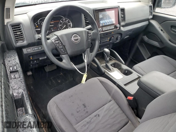 2023 Nissan Frontier S with VIN 1N6ED1CM4PN645324, listed as a Copart auction lot 53846804 with 21,818 mi miles and Salvage title. Bid and sale history available at DreamBid. Image 8.