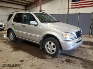 2002 Mercedes-Benz M-Class with VIN 4JGAB54E22A309625, listed as a Copart auction lot 51300405 with 90,227 mi miles and Salvage Title. Bid and sale history available at carsss.com. Image 4.
