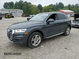 2018 Audi Q5 Premium Plus z VIN WA1BNAFY9J2222324, wystawiony jako Copart lot #55425265 z przebiegiem 46 411 mil mil oraz Szkody całkowita. Historia ofert i sprzedaży dostępna na DreamBid. Obrazek 1.