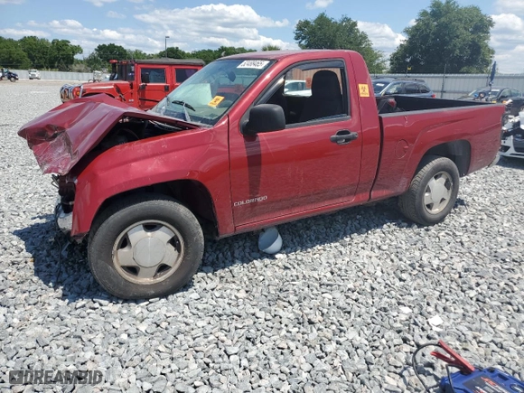 2005 Chevrolet Colorado Z85 with VIN 1GCCS148858217267, listed as a Copart auction lot 52488465 with 153,960 mi miles and Salvage Title. Bid and sale history available at carsss.com. Image 1.