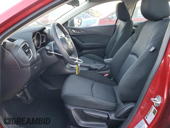 2014 Mazda 3 i SV with VIN JM1BM1T78E1185394, listed as a Copart auction lot 88788315 with 106,915 mi miles and Salvage Title. Bid and sale history available at DreamBid. Image 7.