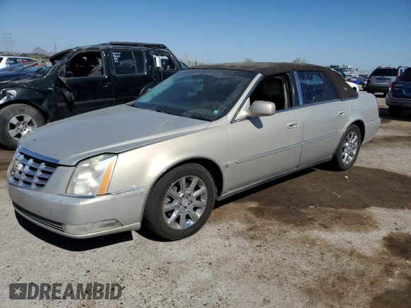 2008 Cadillac DTS 1SC with VIN 1G6KD57Y58U188737, listed as a Copart auction lot 54912035 with 143,249 mi miles and Salvage Title. Bid and sale history available at carsss.com. Image 1.