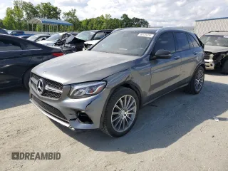 2018 Mercedes-Benz GLC 43 AMG z VIN WDC0G6EB7JF306601, wystawiony jako Copart lot #56125235 z przebiegiem 66 183 mil mil oraz Czysty tytuł • Clean title. Historia ofert i sprzedaży dostępna na DreamBid. Obrazek 1.