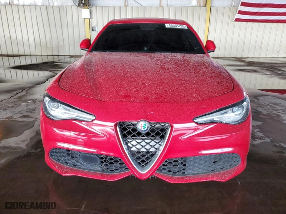 2018 Alfa Romeo Giulia with VIN ZARFAEBNXJ7567280, listed as a Copart auction lot 45351135 with 87,908 mi miles and Salvage Title. Bid and sale history available at carsss.com. Image 5.