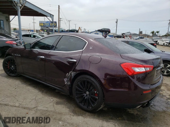 2017 Maserati Ghibli with VIN ZAM57XSA4H1197224, listed as a Copart auction lot 62281233 with 74,389 mi miles. Bid and sale history available at carsss.com. Image 2.