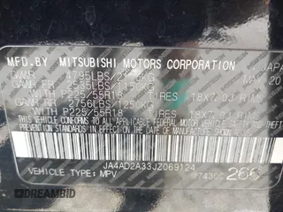2018 Mitsubishi Outlander ES z VIN JA4AD2A33JZ069124, wystawiony jako IAAI lot #42299519 z przebiegiem 200 805 mil mil oraz . Historia ofert i sprzedaży dostępna na DreamBid. Obrazek 9.
