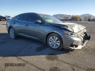2020 Nissan Sentra S with VIN 3N1AB8BV6LY218365, listed as a Copart auction lot 41756425 with 37,580 mi miles and Salvage Title. Bid and sale history available at DreamBid. Image 4.