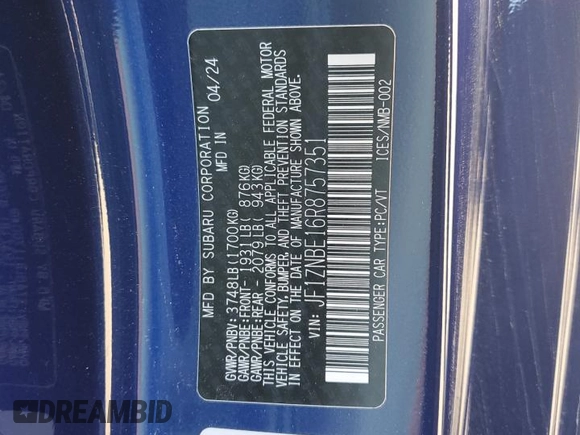 2024 Toyota 86 Premium with VIN JF1ZNBE16R8757351, listed as a Copart auction lot 49663995 with 11,069 mi miles and Salvage Title. Bid and sale history available at DreamBid. Image 14.