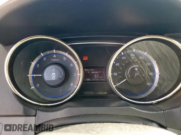 2012 Hyundai Sonata GLS with VIN 5NPEB4AC8CH378719, listed as a Copart auction lot 52988875 with 220,687 mi miles and Salvage Title. Bid and sale history available at carsss.com. Image 9.