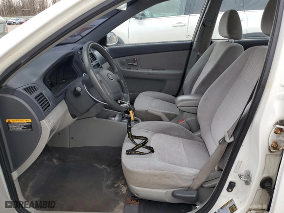 2008 Kia Spectra EX with VIN KNAFE122685580270, listed as a Copart auction lot 52729475 with 174,071 mi miles and Salvage Title. Bid and sale history available at carsss.com. Image 7.