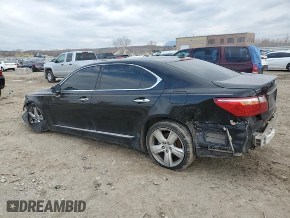 2012 Lexus LS 460 L with VIN JTHGL5EF8C5044754, listed as a Copart auction lot 48166625 with Not provided miles and Salvage title. Bid and sale history available at DreamBid. Image 2.
