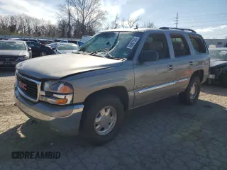 2002 GMC Yukon SLT with VIN 1GKEK13Z52J275719, listed as a Copart auction lot 50007305 with 156,669 mi miles and Salvage Title. Bid and sale history available at carsss.com. Image 1.