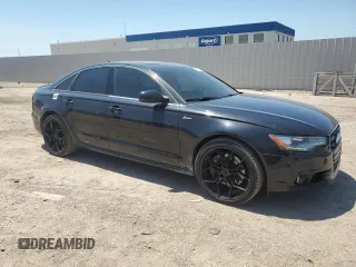 2013 Audi A6 Prestige with VIN WAUJGAFC7DN040430, listed as a Copart auction lot 64809575 with 112,123 mi miles and Salvage title. Bid and sale history available at DreamBid. Image 4.