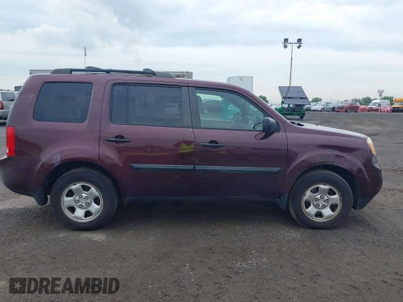 2013 Honda Pilot LX with VIN 5FNYF4H25DB029032, listed as a IAAI auction lot 42661736 with 128,096 mi miles and . Bid and sale history available at DreamBid. Image 13.