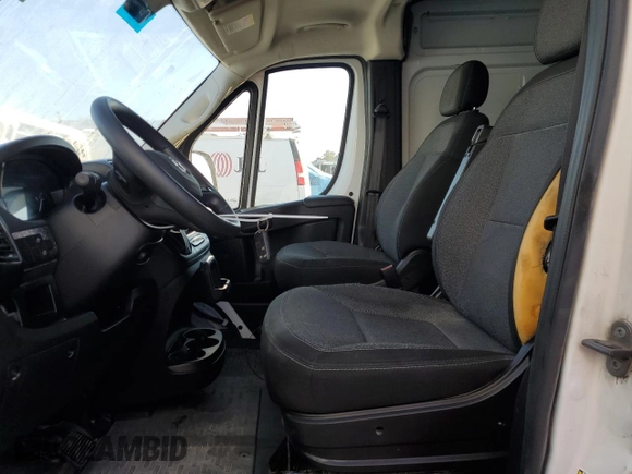 2023 Ram ProMaster Cargo with VIN 3C6LRVBG7PE557894, listed as a Copart auction lot 73661314 with 37,663 mi miles and Salvage Title. Bid and sale history available at carsss.com. Image 7.