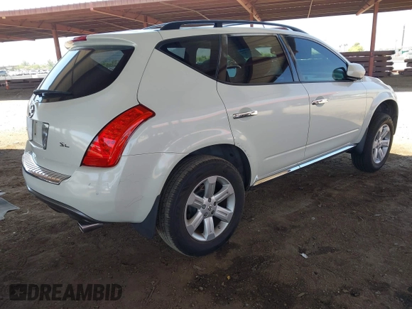 2007 Nissan Murano SL with VIN JN8AZ08T27W514310, listed as a IAAI auction lot 42474926 with 176,645 mi miles and . Bid and sale history available at DreamBid. Image 4.