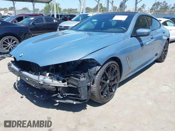 2022 BMW 8 Series 840i with VIN WBAGV2C09NCH74342, listed as a IAAI auction lot 42326824 with 12,745 mi miles and . Bid and sale history available at DreamBid. Image 19.