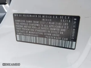 2016 Volkswagen Jetta Sedan 1.8T Sport with VIN 3VWD17AJXGM394402, listed as a IAAI auction lot 41896331 with 147,771 mi miles. Bid and sale history available at carsss.com. Image 9.