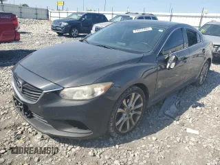 2016 Mazda Mazda6 i Touring with VIN JM1GJ1V51G1402829, listed as a Copart auction lot 74257984 with 134,648 mi miles and Salvage Title. Bid and sale history available at carsss.com. Image 1.