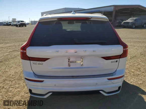 2023 Volvo XC60 Plus Dark Theme with VIN YV4L12RW2P1376343, listed as a Copart auction lot 42230145 with 13,045 mi miles and Salvage Title. Bid and sale history available at carsss.com. Image 6.