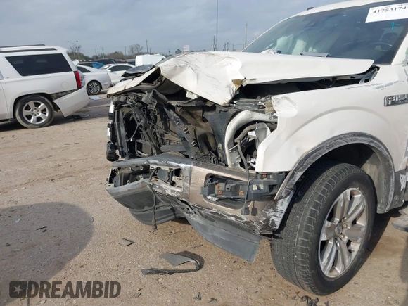 2017 Ford F-150 XL with VIN 1FTEW1EG0HFB70948, listed as a IAAI auction lot 41753174 with 217,677 mi miles. Bid and sale history available at carsss.com. Image 6.