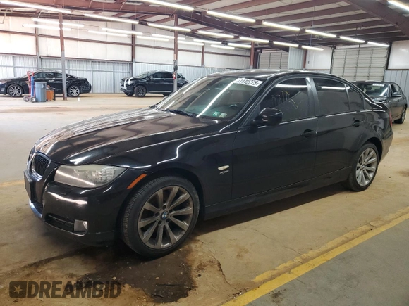 2011 BMW 3 Series 328i xDrive with VIN WBAPK7C5XBA969873, listed as a Copart auction lot 51419775 with 0 mi miles and Salvage Title. Bid and sale history available at carsss.com. Image 1.