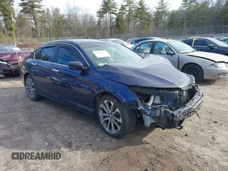 2013 Honda Accord Sport z VIN 1HGCR2F51DA177093, wystawiony jako IAAI lot #41815133 z przebiegiem 145 069 mil mil oraz . Historia ofert i sprzedaży dostępna na DreamBid. Obrazek 1.