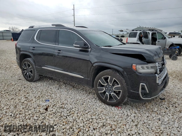 2020 GMC Acadia Denali with VIN 1GKKNPLS6LZ142597, listed as a Copart auction lot 50744275 with 63,053 mi miles and Salvage title. Bid and sale history available at DreamBid. Image 4.