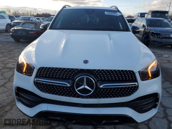2022 Mercedes-Benz GLE 350 with VIN 4JGFB4KB9NA799932, listed as a Copart auction lot 43086655 with 26,814 mi miles and Salvage title. Bid and sale history available at DreamBid. Image 5.