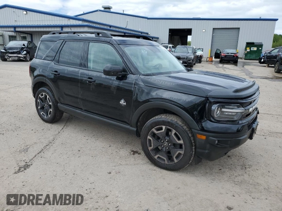 2022 Ford Bronco Sport Outer Banks with VIN 3FMCR9C60NRD88356, listed as a Copart auction lot 57384755 with 46,834 mi miles and Salvage title. Bid and sale history available at DreamBid. Image 4.