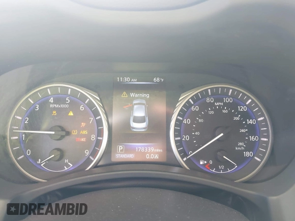 2014 Infiniti Q50 with VIN JN1BV7AP0EM673520, listed as a IAAI auction lot 41287915 with 178,339 mi miles. Bid and sale history available at carsss.com. Image 7.