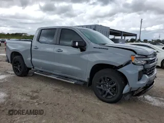 2024 Chevrolet Silverado 1500 RST with VIN 2GCPADED9R1249333, listed as a Copart auction lot 46627885 with 4,831 mi miles and Salvage Title. Bid and sale history available at carsss.com. Image 4.