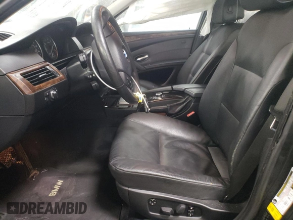 2010 BMW 5 Series 535i xDrive with VIN WBANV9C56AC391171, listed as a Copart auction lot 44918135 with 163,298 mi miles and Salvage Title. Bid and sale history available at carsss.com. Image 7.