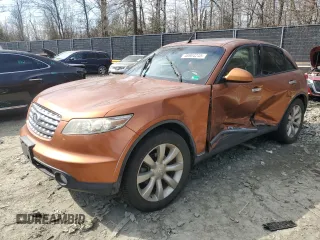2003 Infiniti FX35 w/Options with VIN JNRAS08W33X003218, listed as a Copart auction lot 46904245 with 152,048 mi miles and Salvage Title. Bid and sale history available at carsss.com. Image 1.