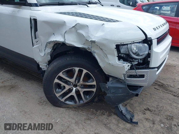 2025 Land Rover Defender S with VIN SALEJ7EX9S2383812, listed as a IAAI auction lot 41941914 with 412 mi miles and . Bid and sale history available at DreamBid. Image 6.