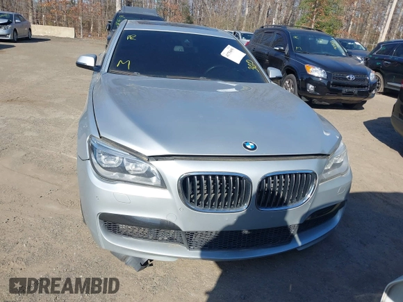 2013 BMW 7 Series 750Li xDrive with VIN WBAYF8C59DD140244, listed as a IAAI auction lot 41754655 with 97,470 mi miles. Bid and sale history available at carsss.com. Image 12.