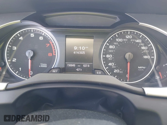 2012 Audi A4 Prestige с VIN WAUKFAFL9CN014823, выставлен на аукционе IAAI как лот 42012419 с пробегом 156 849 миль миль и . История ставок и продаж доступна на DreamBid. Изображение 7.