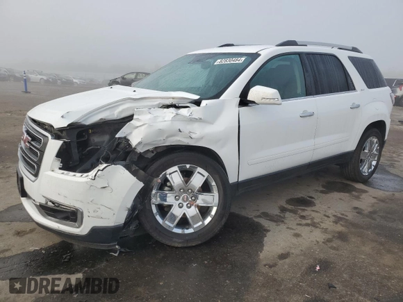 2017 GMC Acadia Limited z VIN 1GKKRSKD6HJ220876, wystawiony jako Copart lot #82830484 z przebiegiem 62 685 mil mil oraz Szkoda całkowita • Salvage title. Historia ofert i sprzedaży dostępna na DreamBid. Obrazek 1.