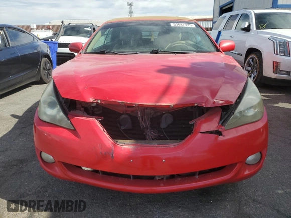 2005 Toyota Solara SE with VIN 4T1FA38P15U049763, listed as a Copart auction lot 53687925 with Not Provided miles and Clean Title. Bid and sale history available at carsss.com. Image 5.