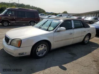 2000 Cadillac DeVille DHS with VIN 1G6KE57Y6YU244794, listed as a Copart auction lot 70591234 with 160,798 mi miles and Salvage Title. Bid and sale history available at carsss.com. Image 1.
